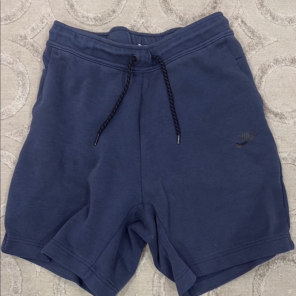 Nike Blue Athletic Shorts with Elastic Waistband